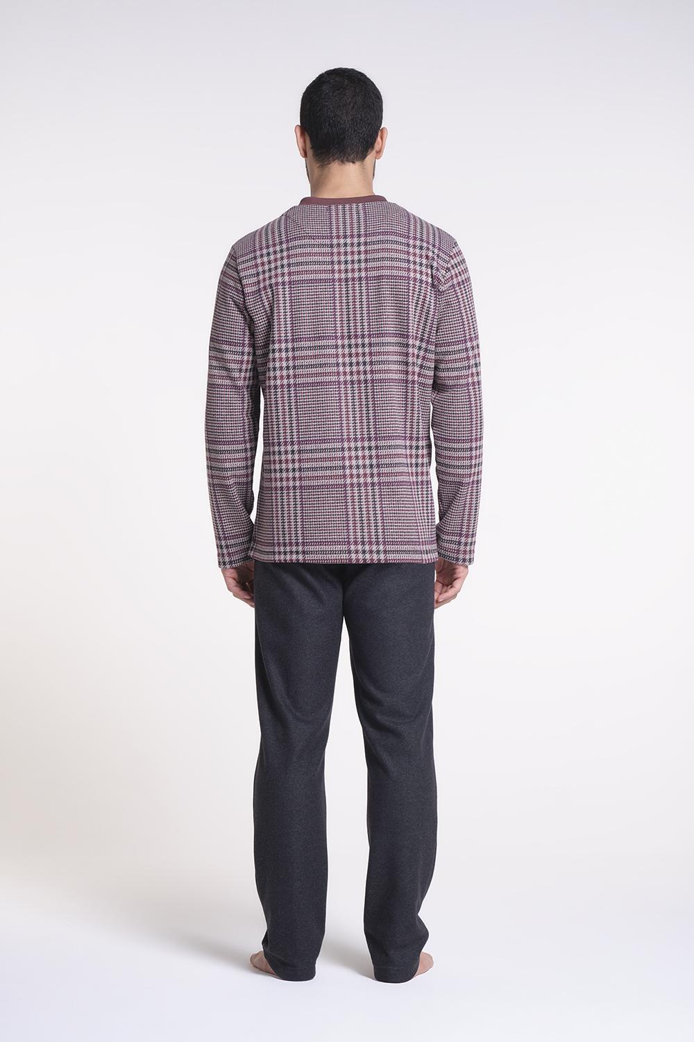 Verdiani Pigiama Punto Milano Jacquard Sottocosto