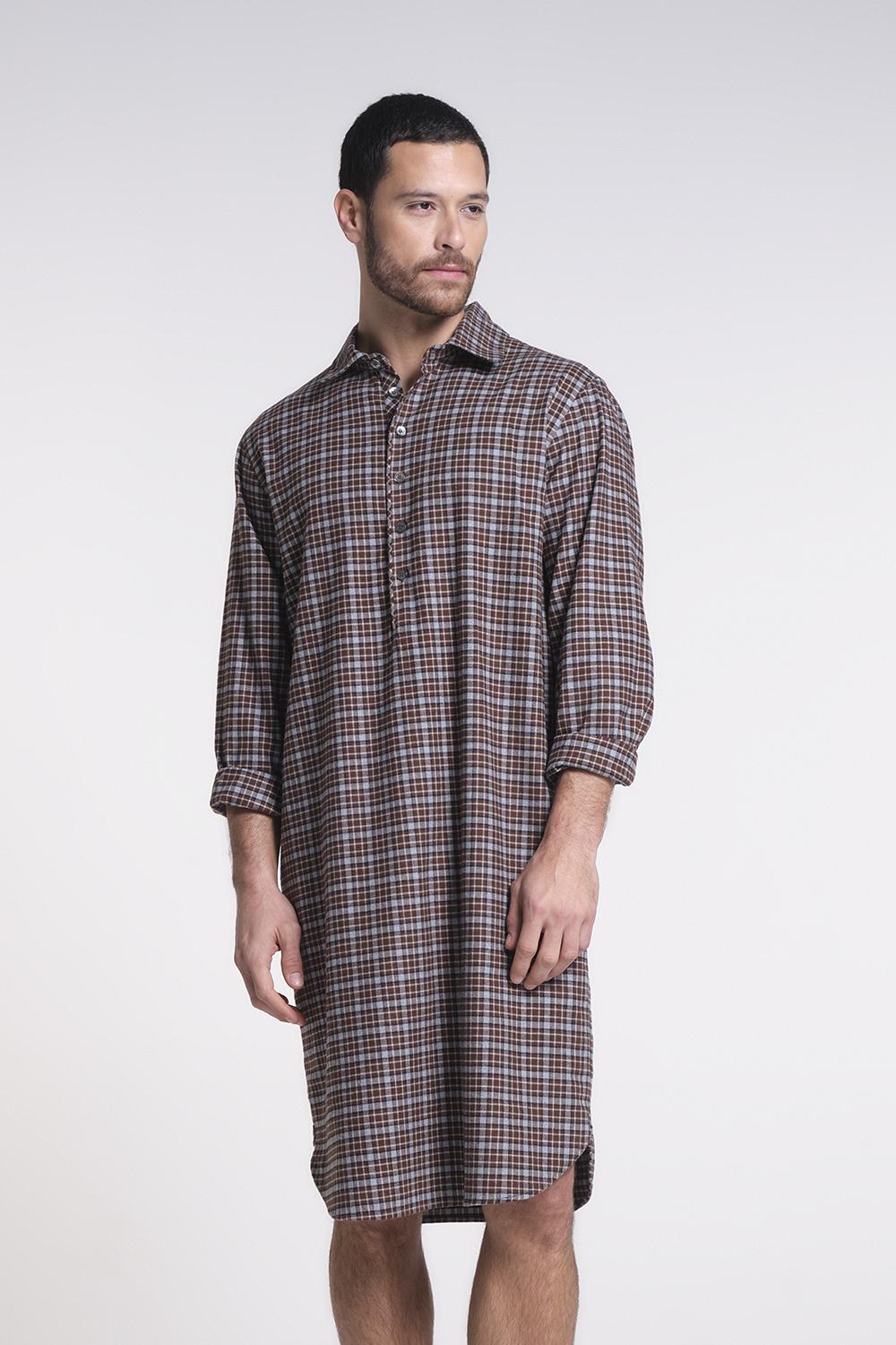 Verdiani Camicia Flanella Cotone In Vendita