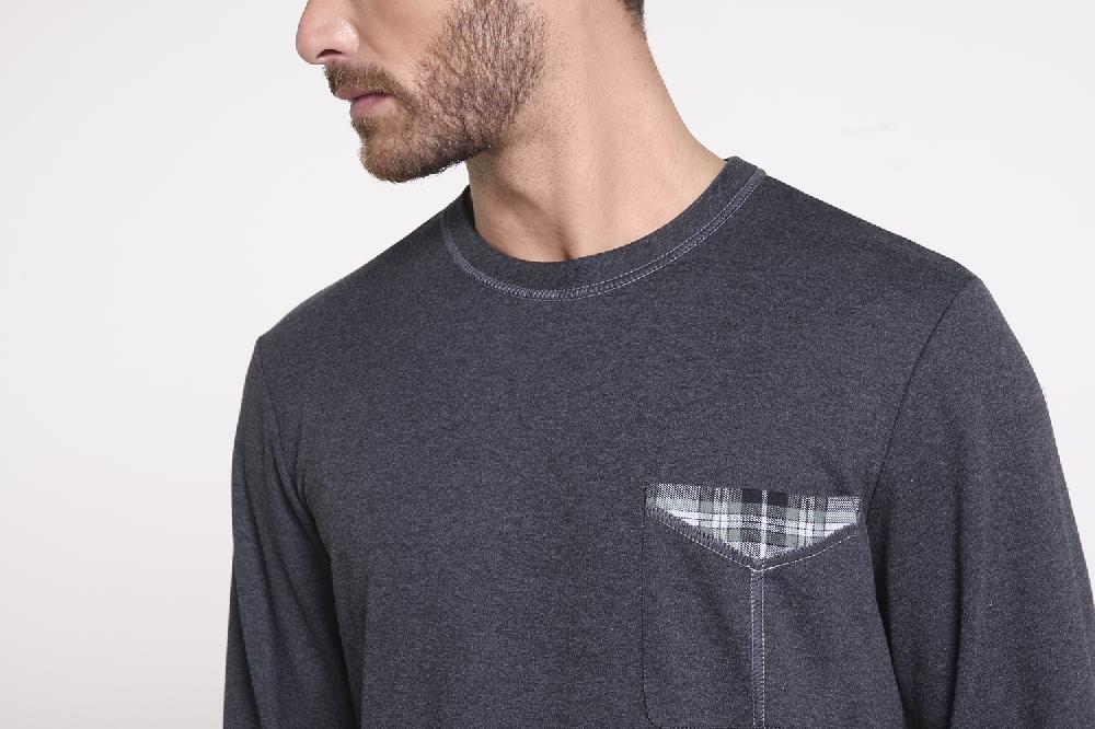 Verdiani Pigiama Interlock Cotone e Flanella Vendita Calda