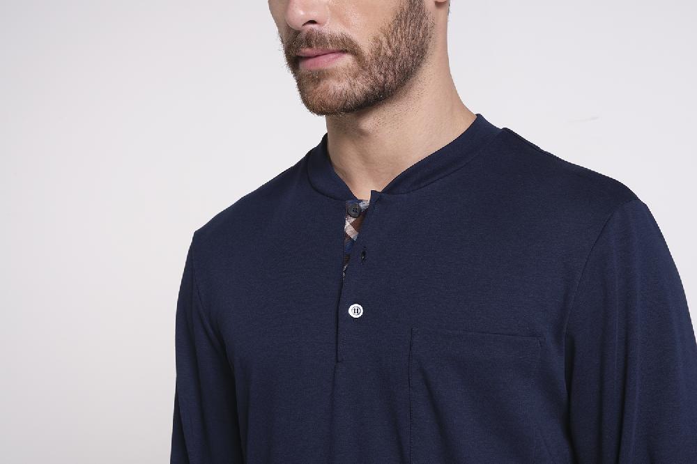 Verdiani Pigiama Interlock Cotone e Flanella Moda