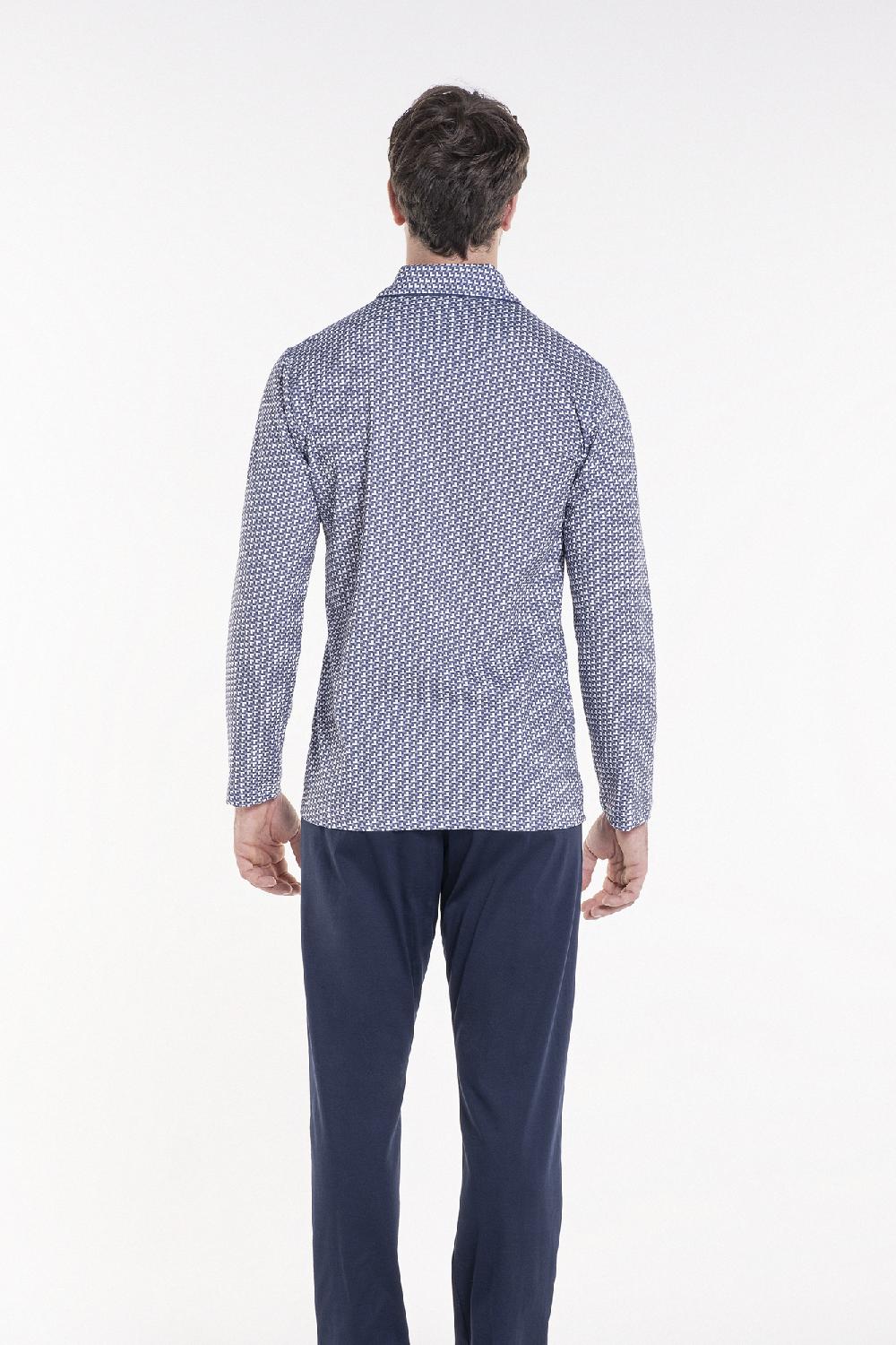 Verdiani Pigiama Jersey Cotone Stampa Sconto