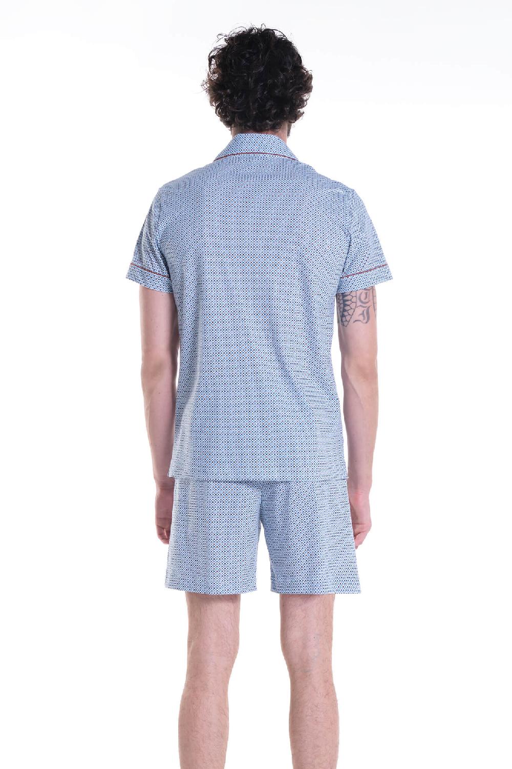 Verdiani Pigiama Jersey Cotone Stampa Nuova