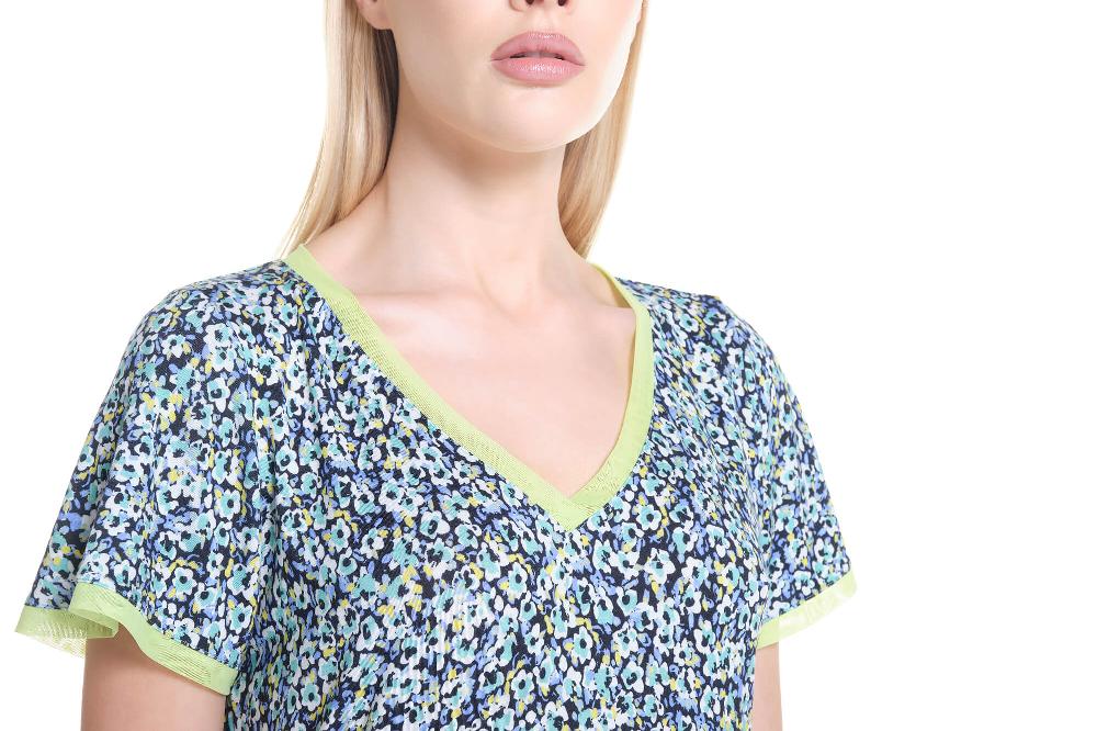 Verdiani Camicia Viscosa Floreale Affare Del Giorno