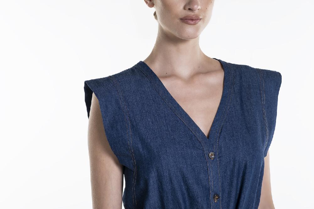 Verdiani Chemisier Denim Vendita Economica
