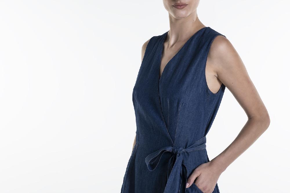 Verdiani Abito Denim Saldi Di Fabbrica