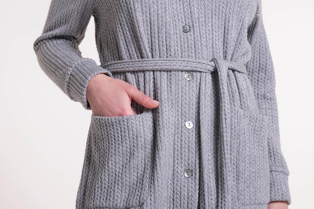 Verdiani Cardigan Maglia Treccia Moda