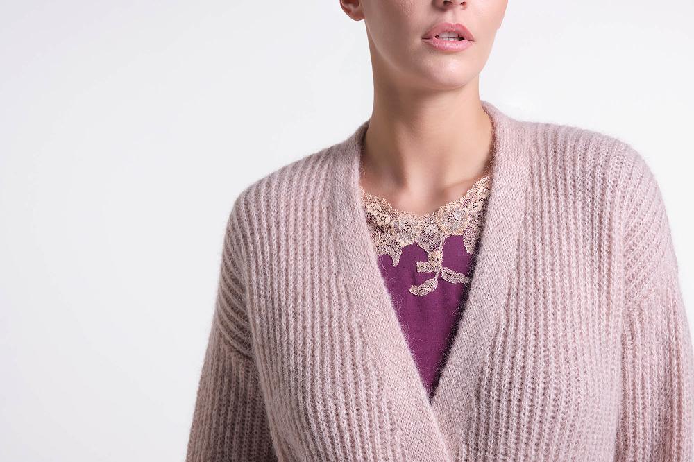 Verdiani Cardigan Misto Lana Mohair Nuova