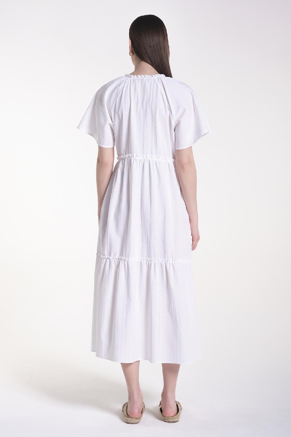 Verdiani Abito Cotone Jacquard Prezzo Ridotto
