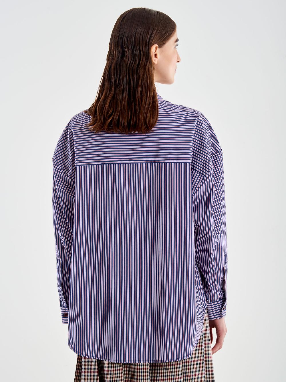 Vicolo Camicia con Tasca a Righe Blu I Più Venduti