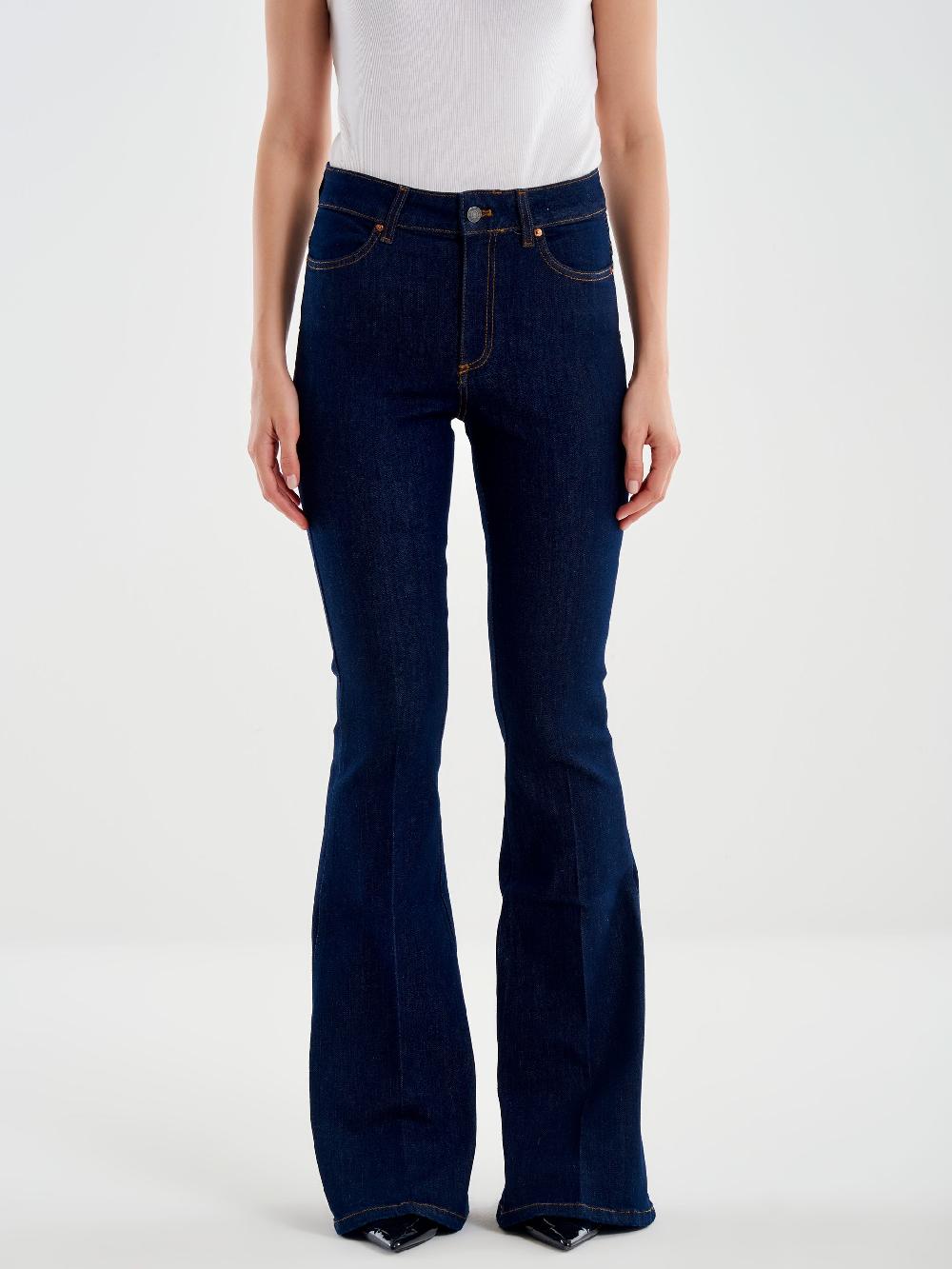 Vicolo Icon Jeans Ele FLare Blu In Saldo