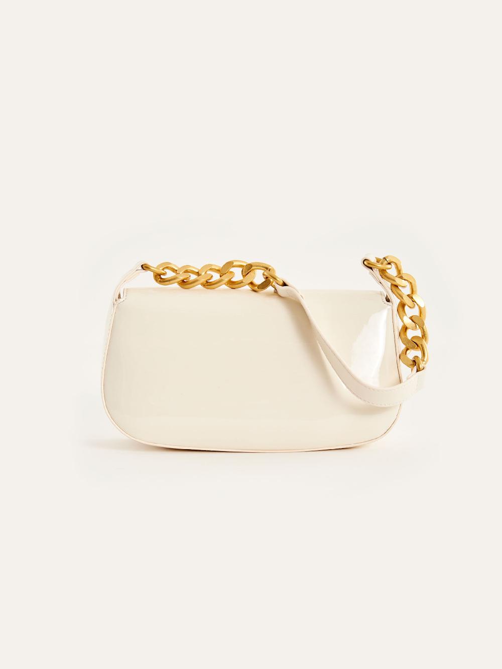 Vicolo Borsa Glossy Piccadilly Bianco Vendita