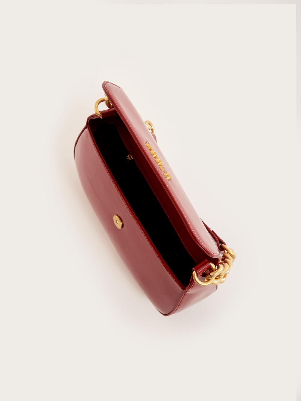 Vicolo Borsa Glossy Piccadilly Bordeaux Spedizione Gratuita