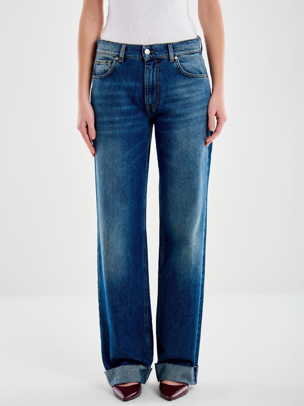 Vicolo Jeans Icon Alex con Risvolto Blu Promozione Limitata