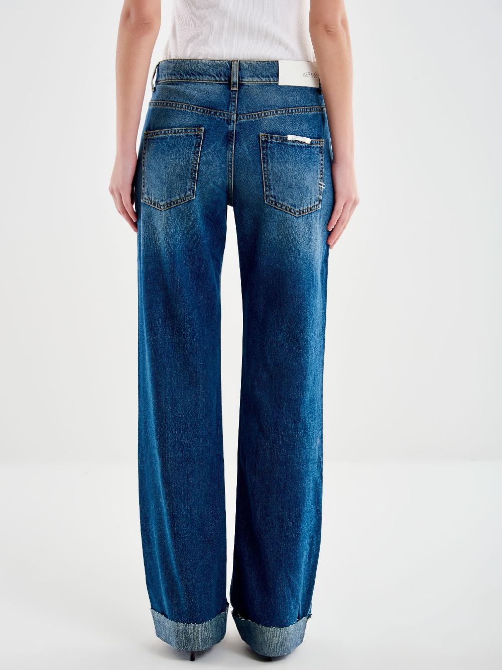 Vicolo Jeans Icon Alex con Risvolto Blu Promozione Limitata