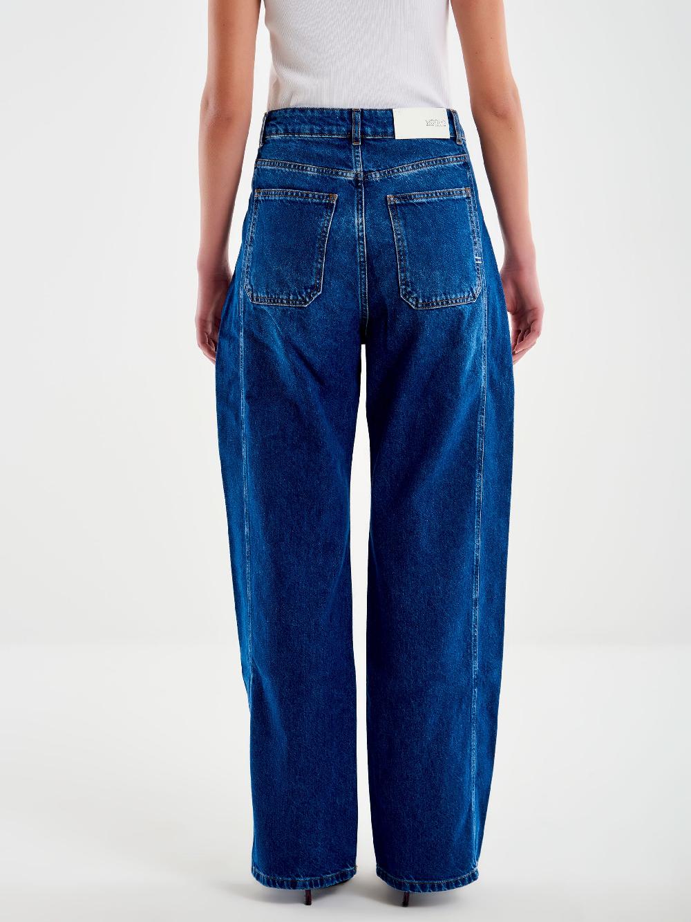 Vicolo Jeans Mary con Pence Blu Vendita Calda