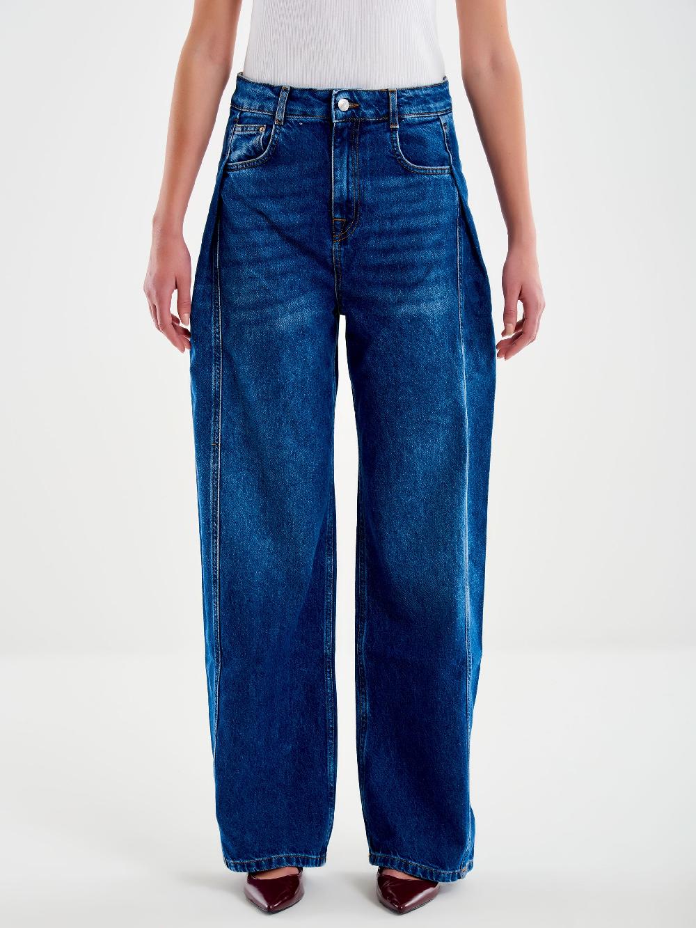 Vicolo Jeans Mary con Pence Blu Vendita Calda