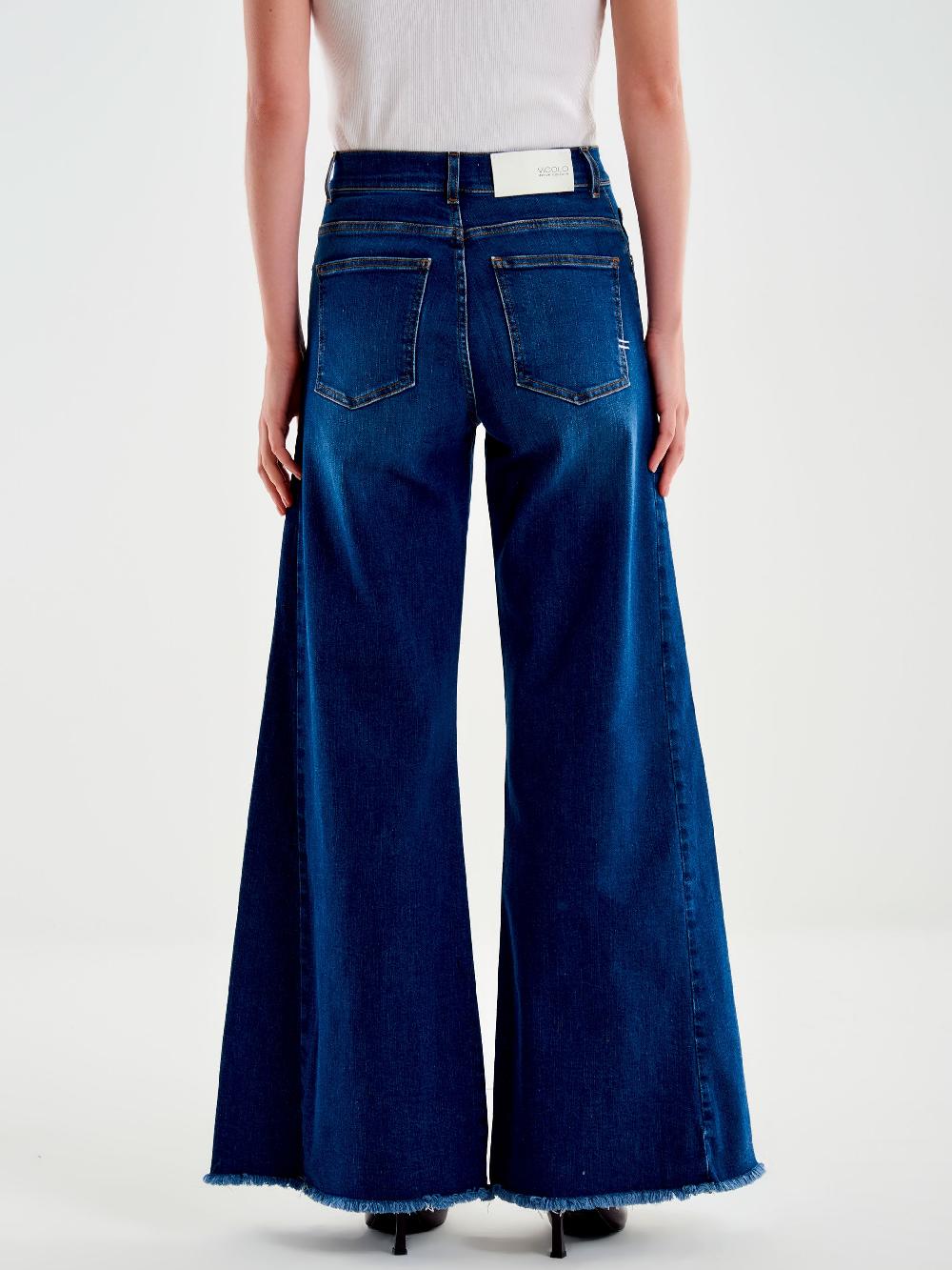 Vicolo Jeans Antonia Ampio Blu Saldi Di Fabbrica
