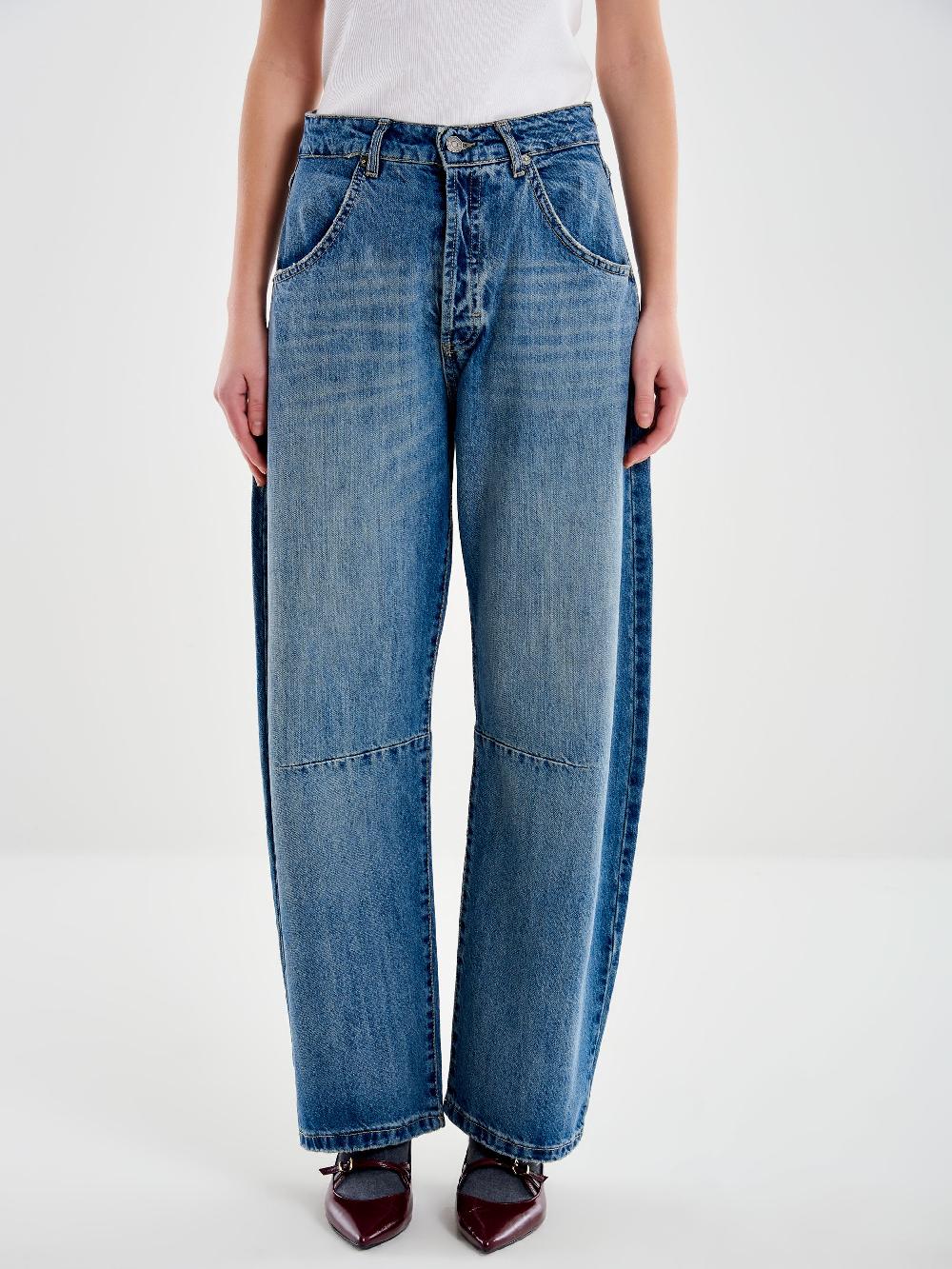 Vicolo Jeans Loose Fit Mary Blu In Linea