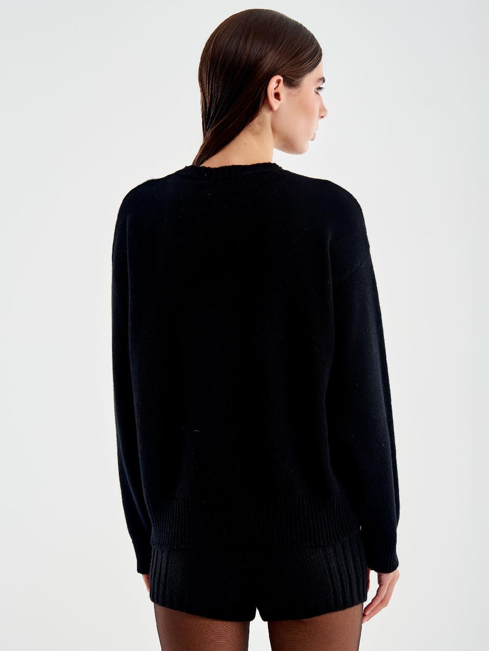 Vicolo Girocollo Patch Orsetto Nero Offerte