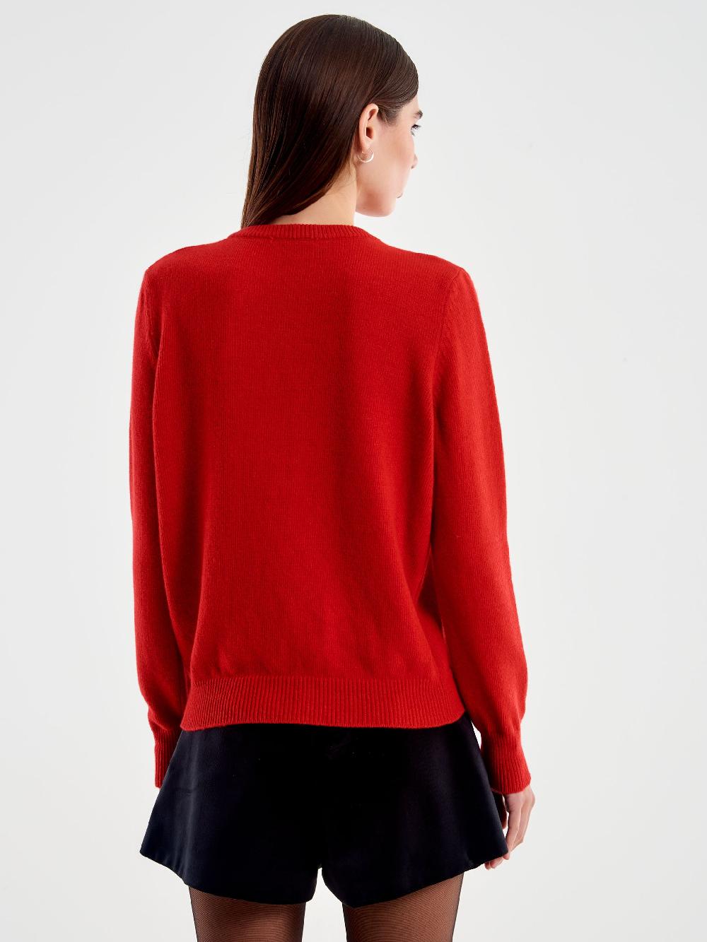 Vicolo Pull Orsetto con Fiocco Rosso Vendita Economica