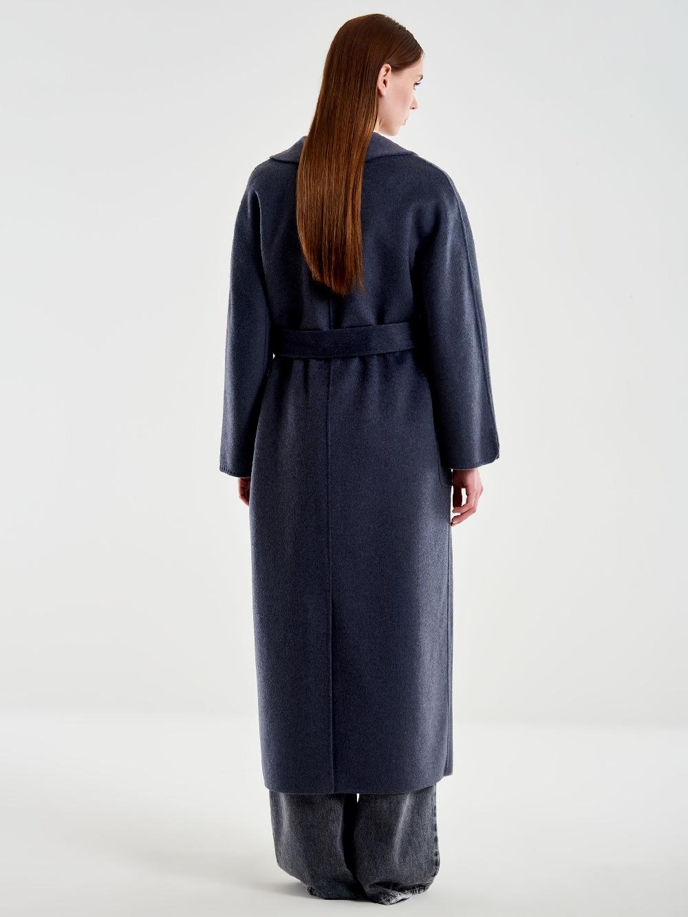 Vicolo Cappotto con Cintura Lungo Grigio Spedizione Gratuita