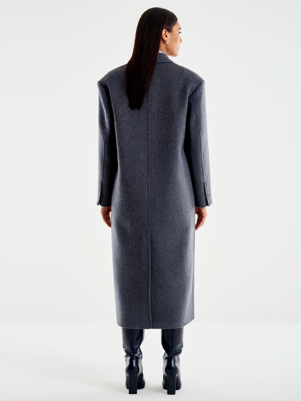 Vicolo Cappotto Maxi Spalle Grigio Smaltimento dello stoccaggio