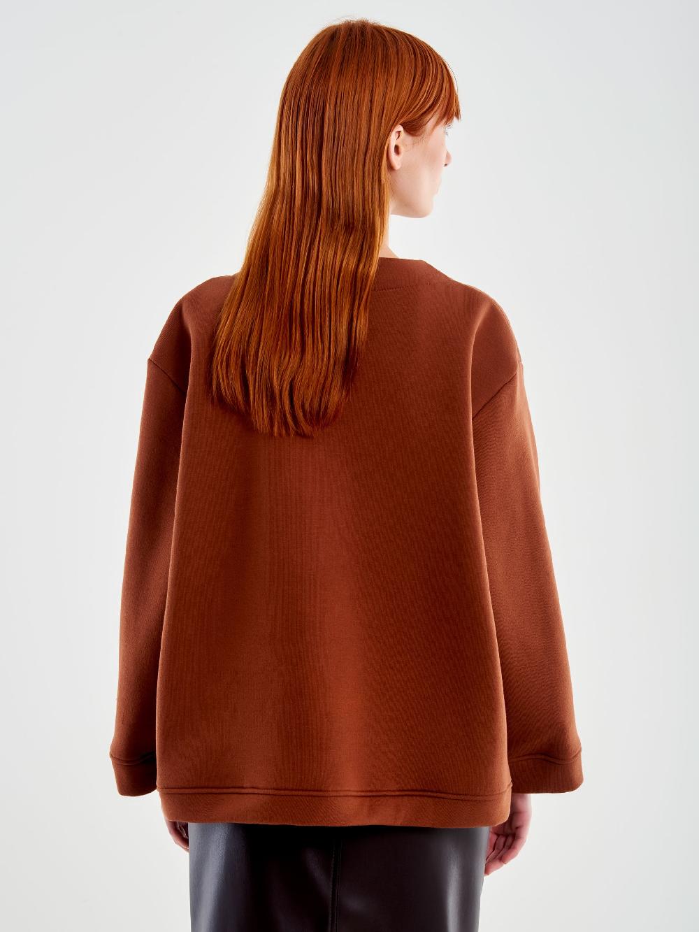 Vicolo Cardigan in Felpa con Patch e Spille Marrone I Più Venduti
