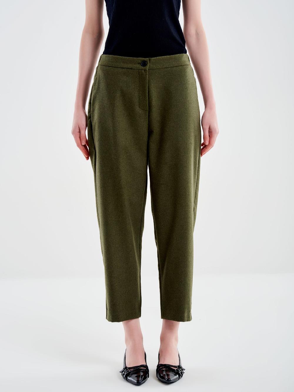 Vicolo Pantalone Carrot Fit Fesco di Lana – Vicolo Consegna Veloce