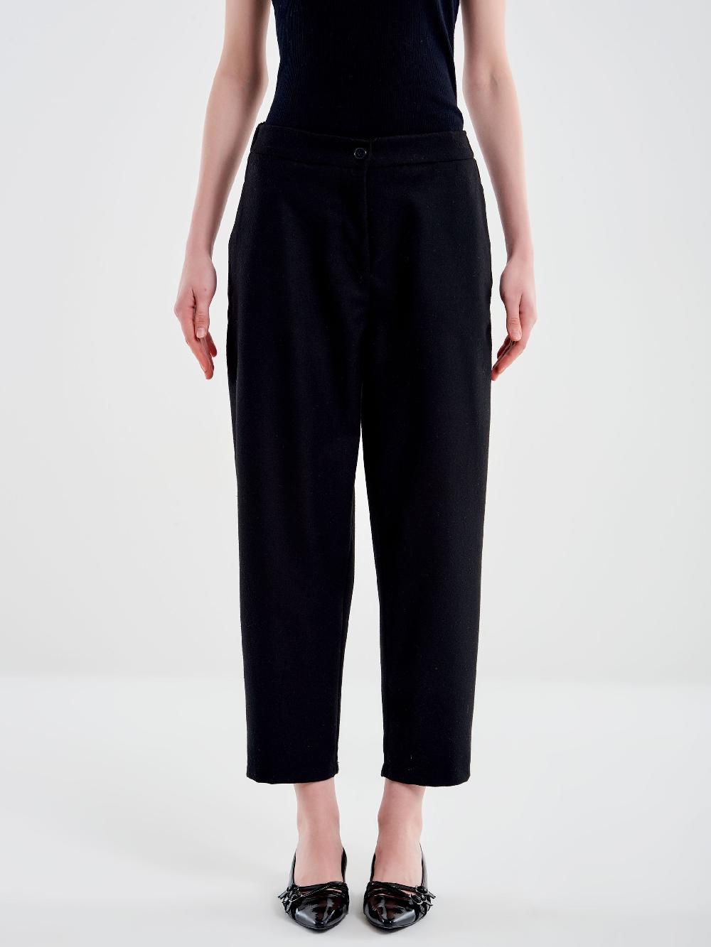Vicolo Pantalone Carrot Fit Fesco di Lana – Vicolo Promozione Limitata