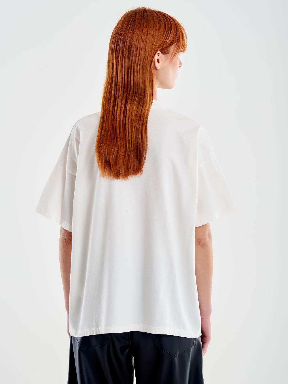 Vicolo T-shirt Fantasia Varsity Bianco Soddisfazione Garantita