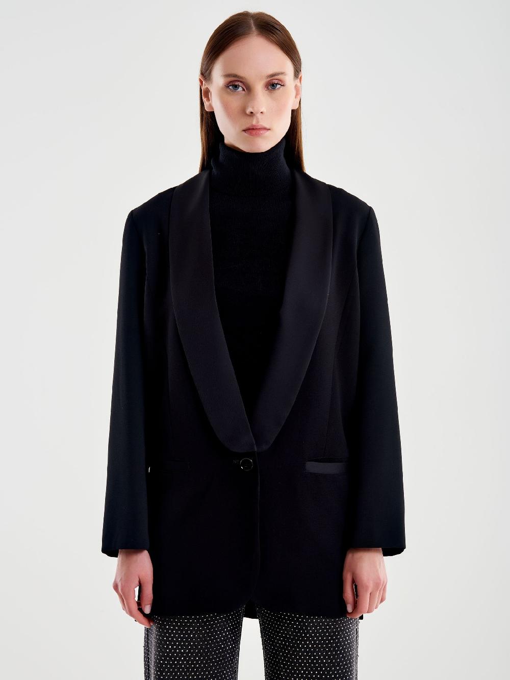 Vicolo Blazer Smoking Nero Consegna Veloce