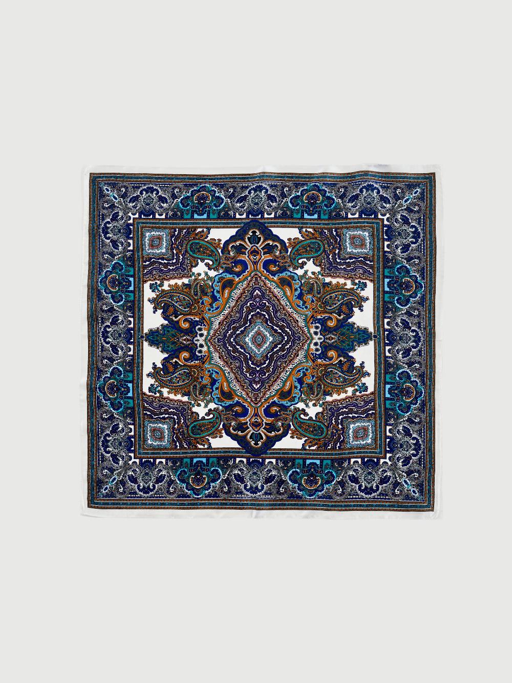 Vicolo Foulard in Seta Blu Sconto