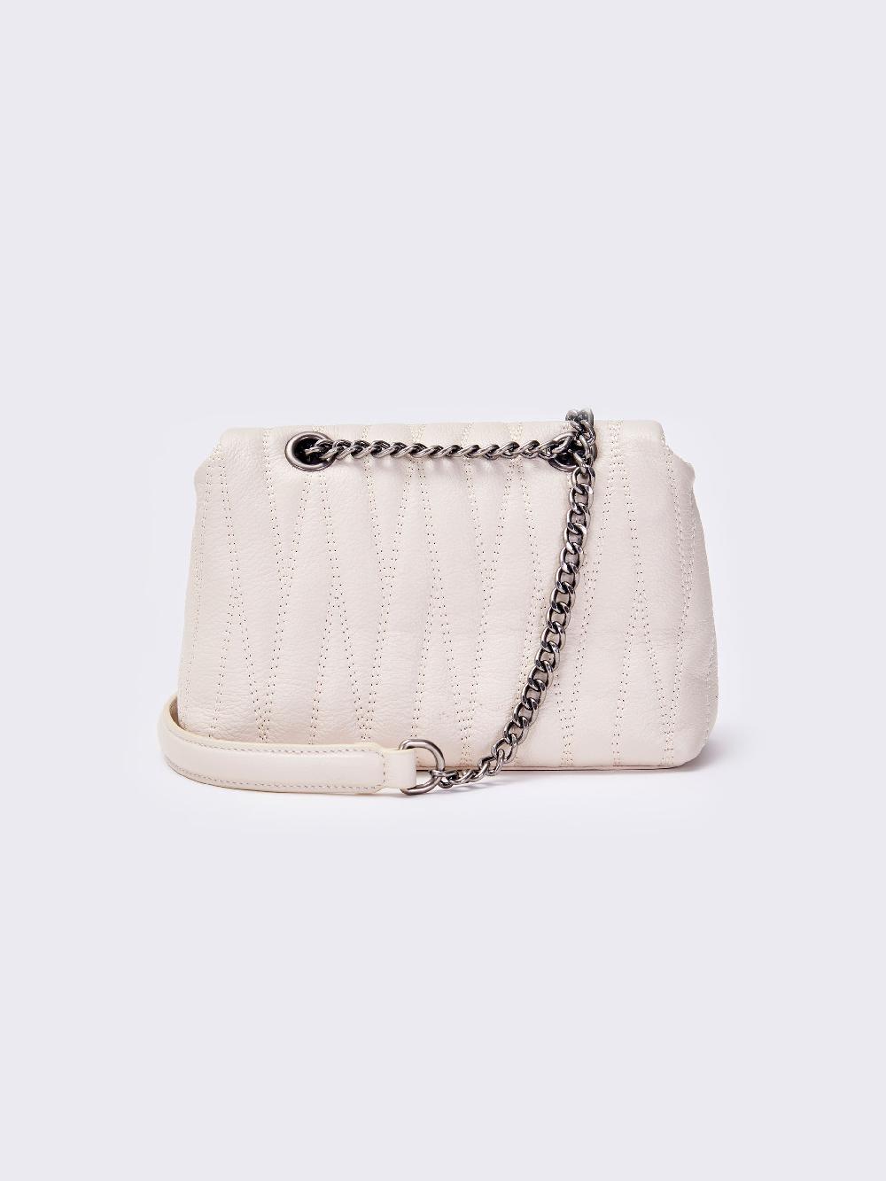 Vicolo Borsa Belleville Small Bianco Consegna Veloce