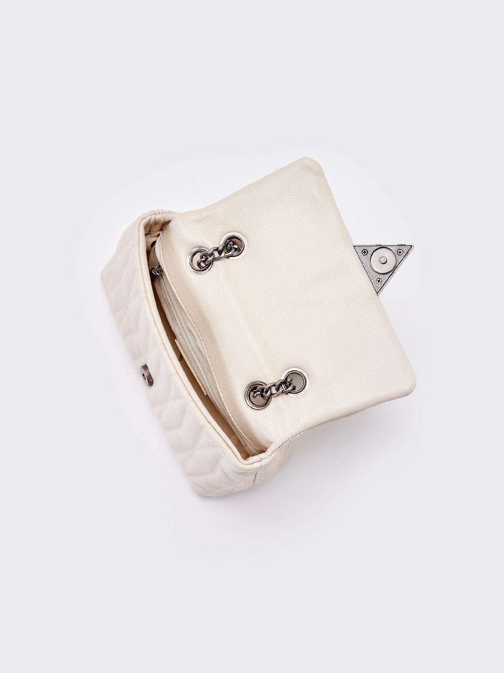 Vicolo Borsa Belleville Small Bianco Consegna Veloce
