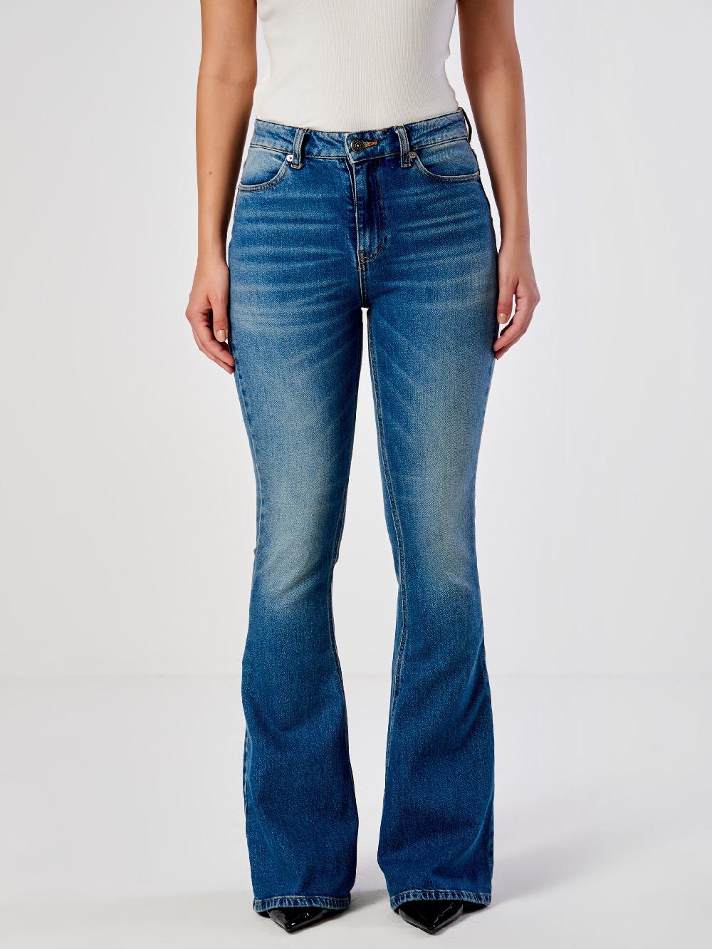 Vicolo Jeans Icon Gisele FlareBlu In Saldo