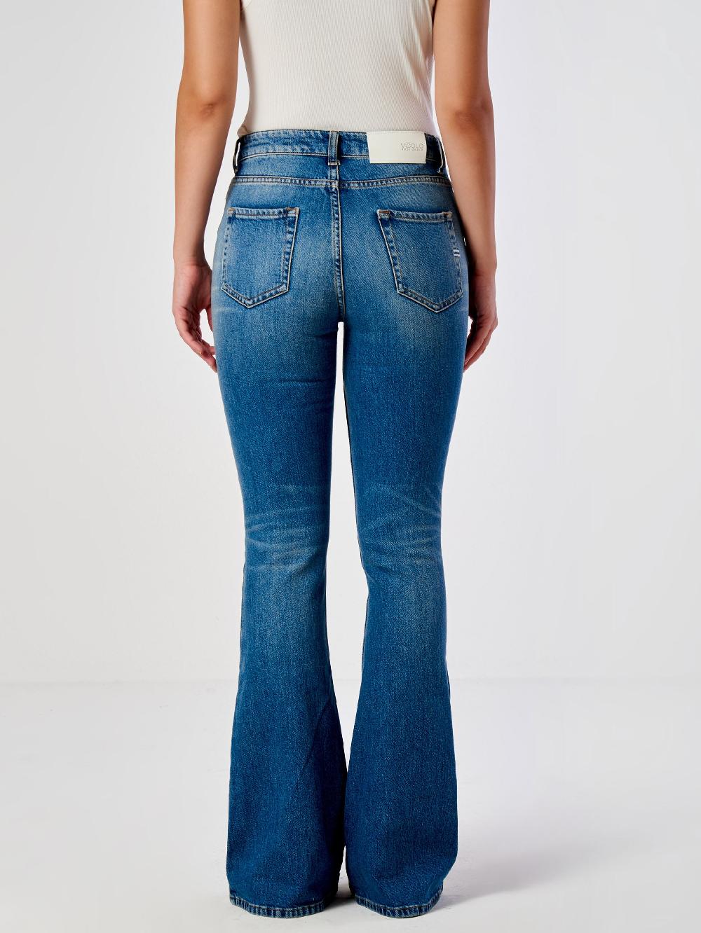 Vicolo Jeans Icon Gisele FlareBlu In Saldo