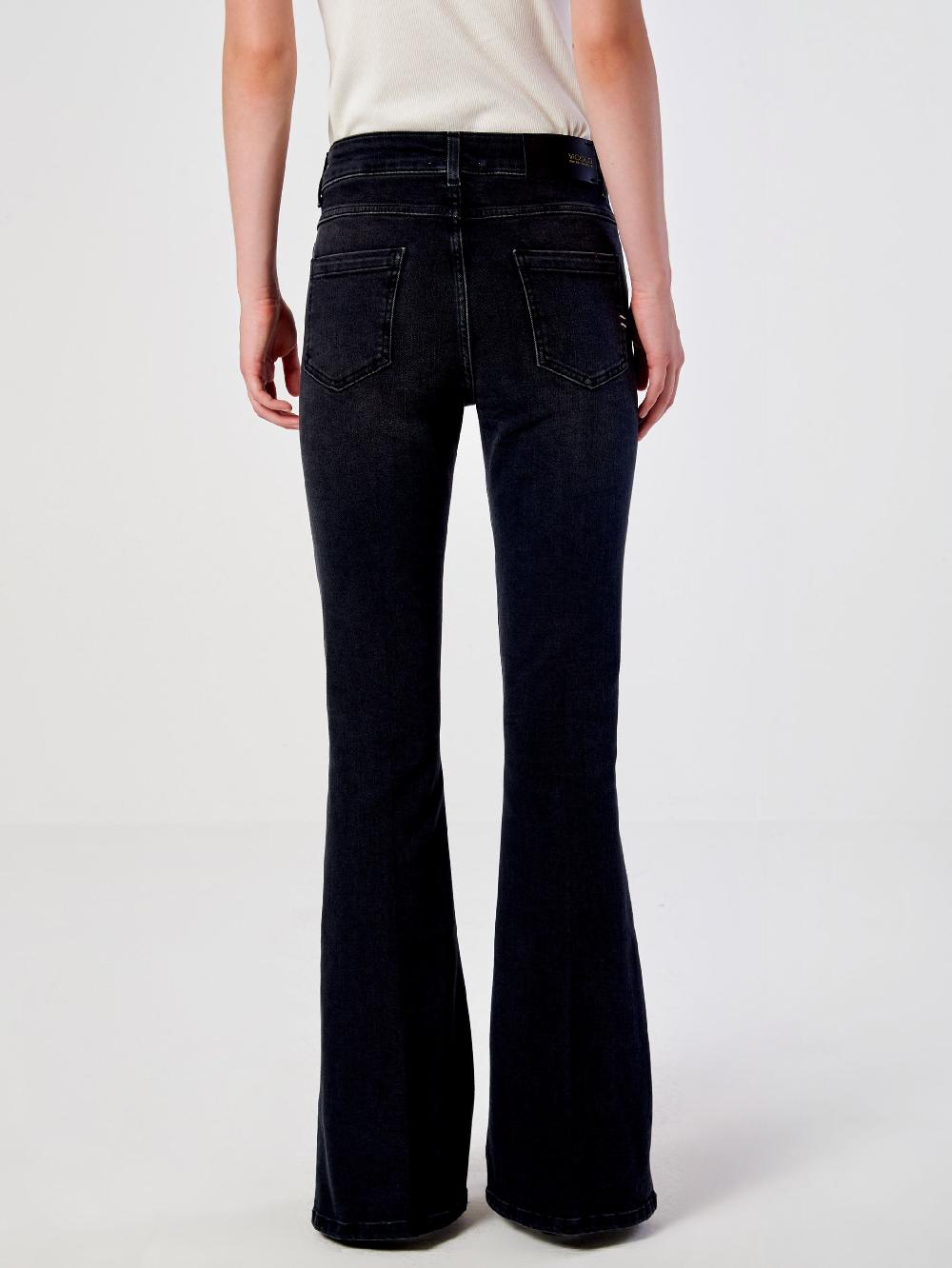 Vicolo Icon Jeans Gisele Flare NeroNero Nuova