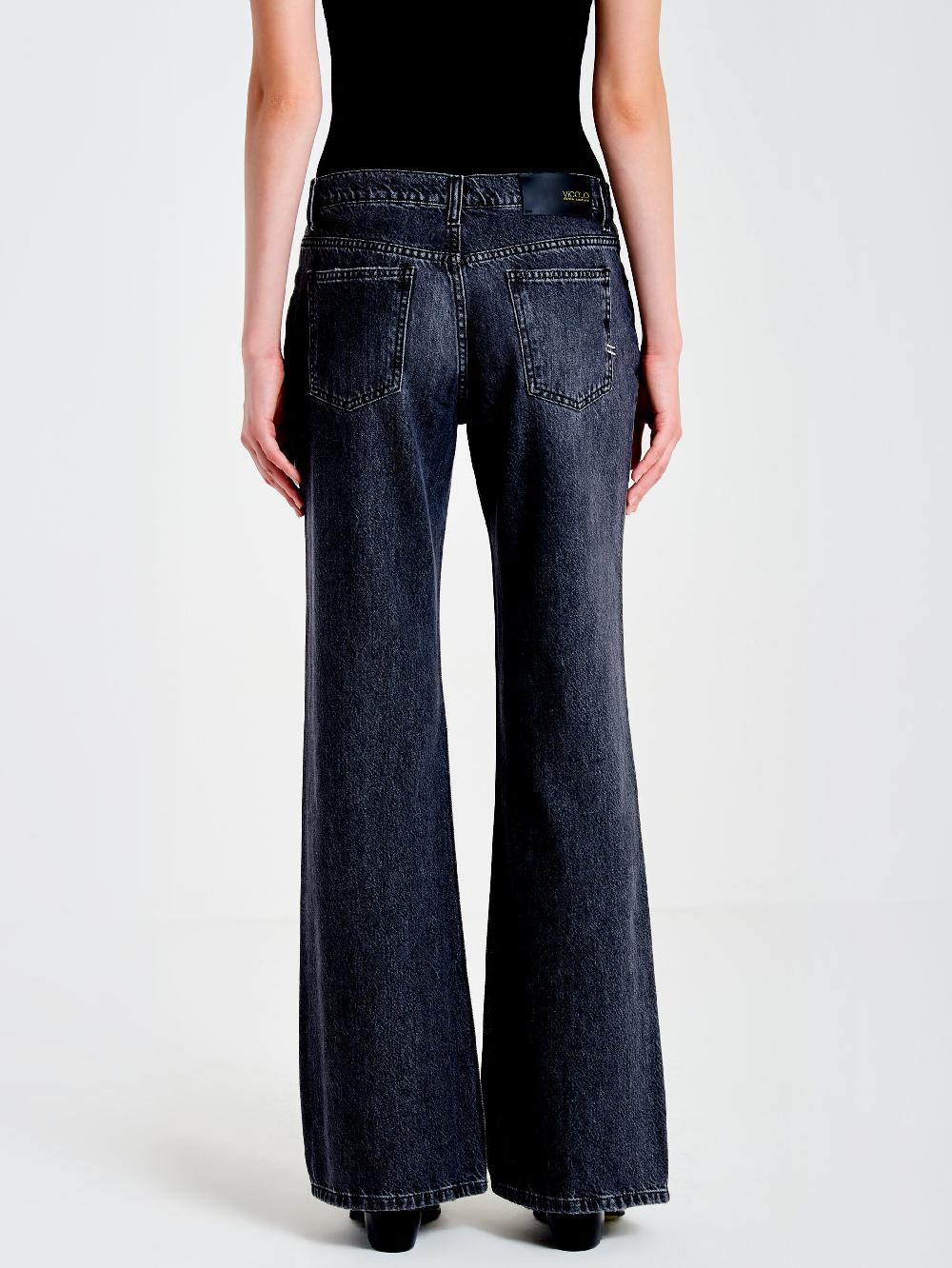 Vicolo Jeans Greta Straight Nero Italy