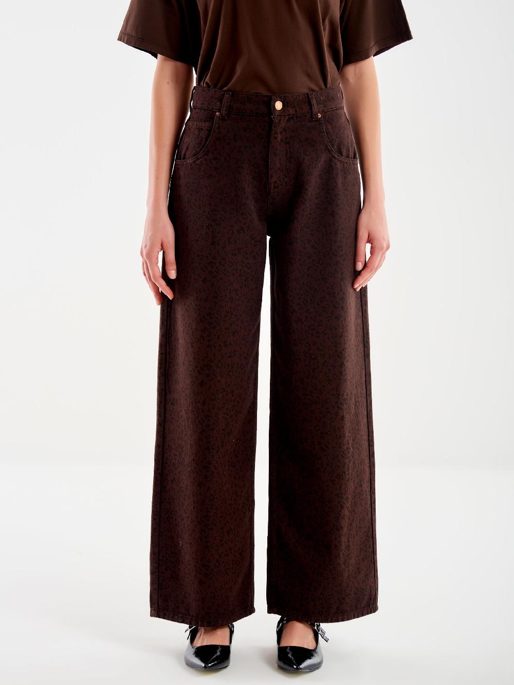 Vicolo Jeans Mia Animalier Moro Qualità Garantita