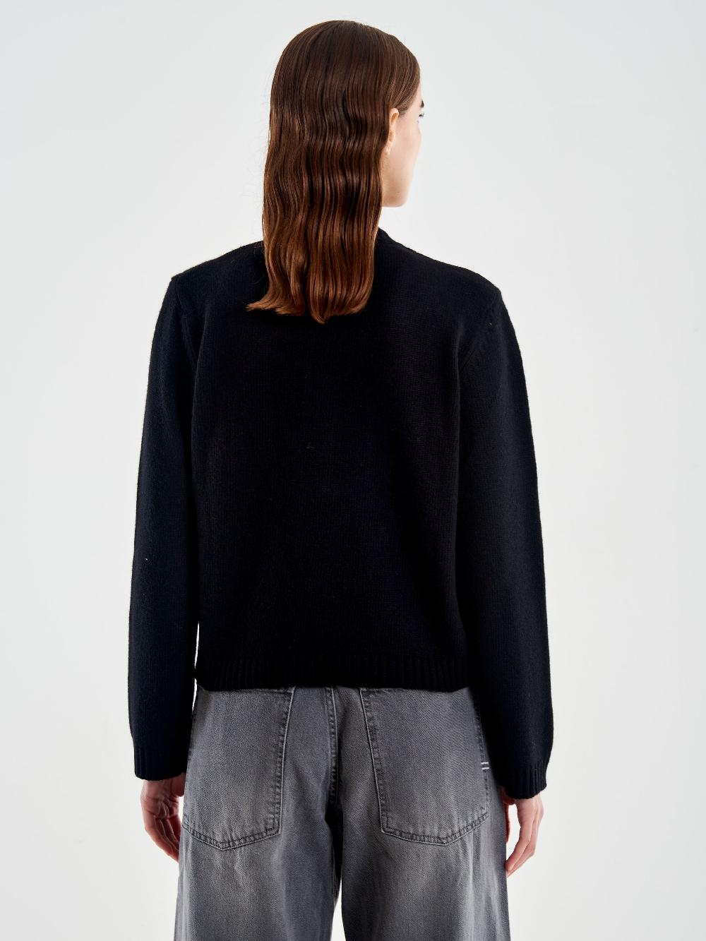 Vicolo Cardigan Koreana con Taschina Nero Sottocosto
