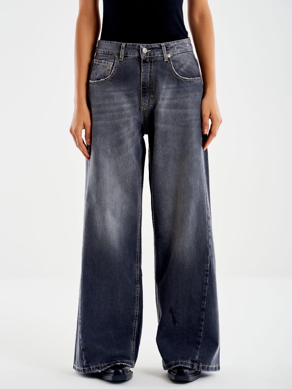 Vicolo Jeans Margaret Ampio Nero Vendite Flash