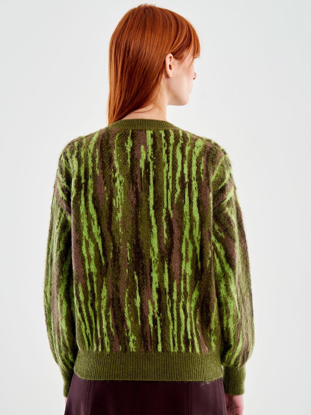 Vicolo Pull Girocollo Fantasia Verde Acquista Ora