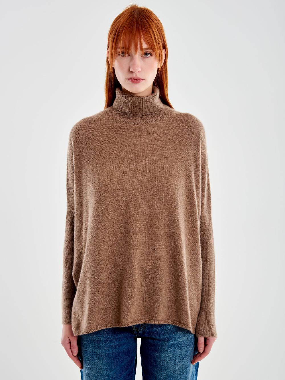 Vicolo Dolcevita 100% Cashmere Tortora Consegna Veloce