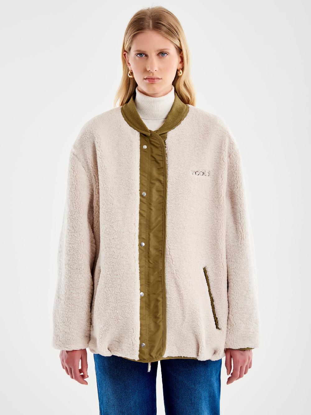 Vicolo Bomber Oversized Double Face Militare Vendite Flash