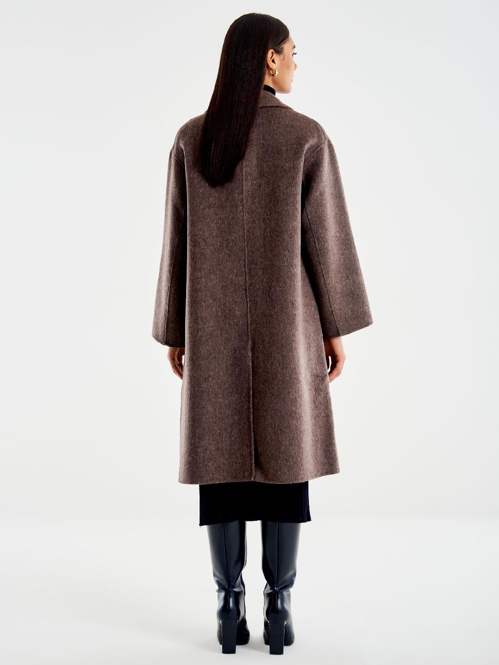 Vicolo Cappotto Doppiopetto Oversized Moro Moda