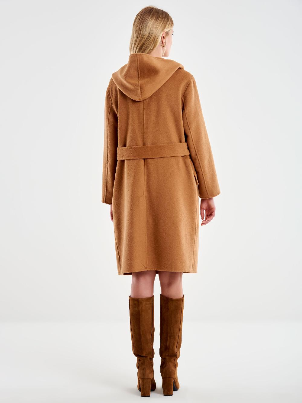 Vicolo Cappotto con Cappuccio Cammello 2025