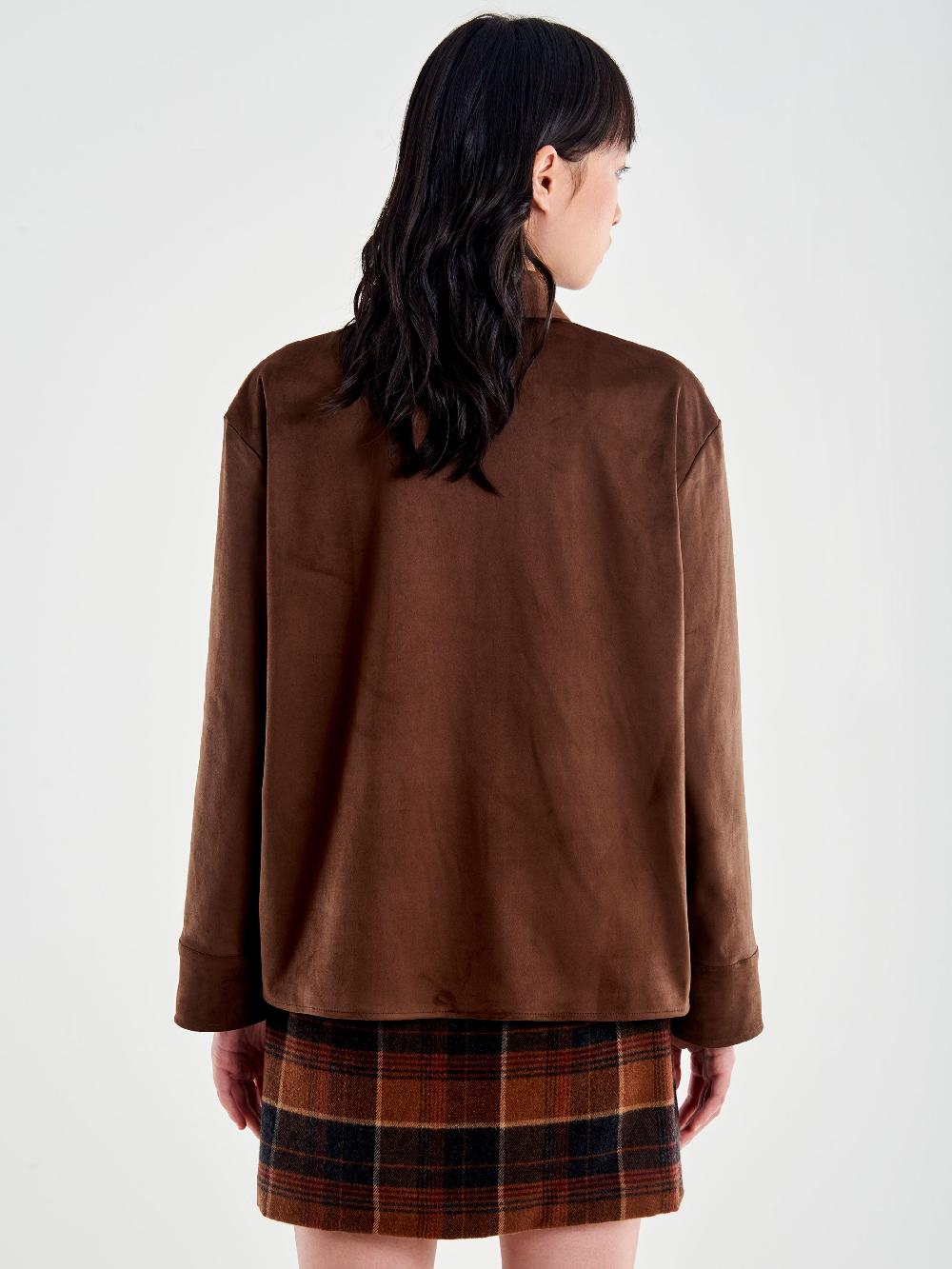 Vicolo Camicia Over in Alcantara Moro Shopping Online