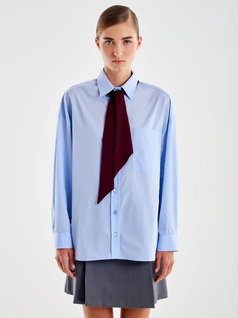 Vicolo Camicia con Lavalliere Azzurro Convenienza