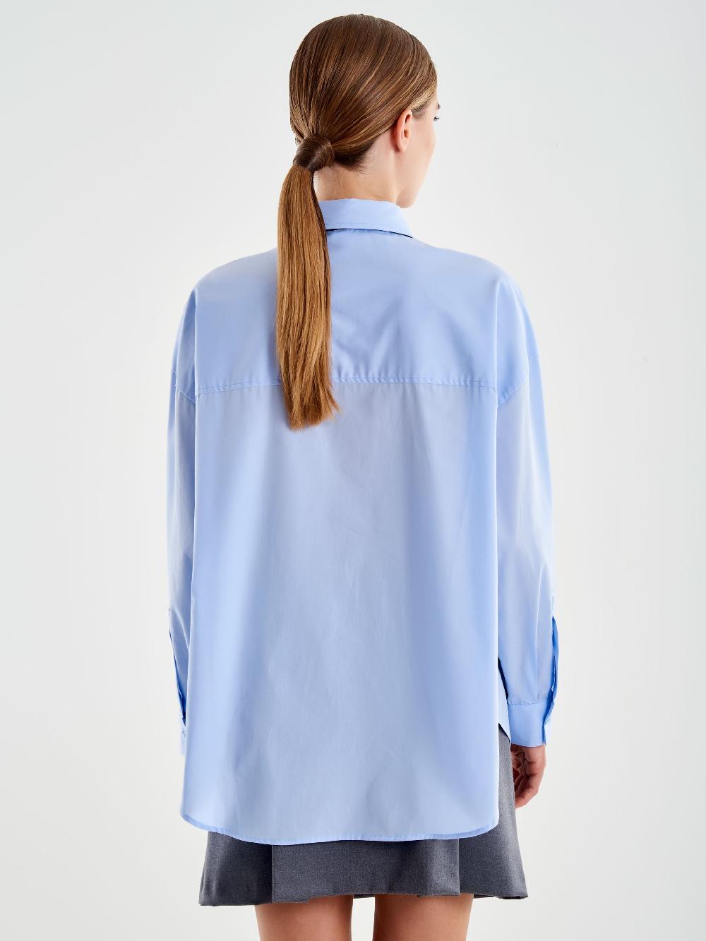 Vicolo Camicia con Lavalliere Azzurro Convenienza