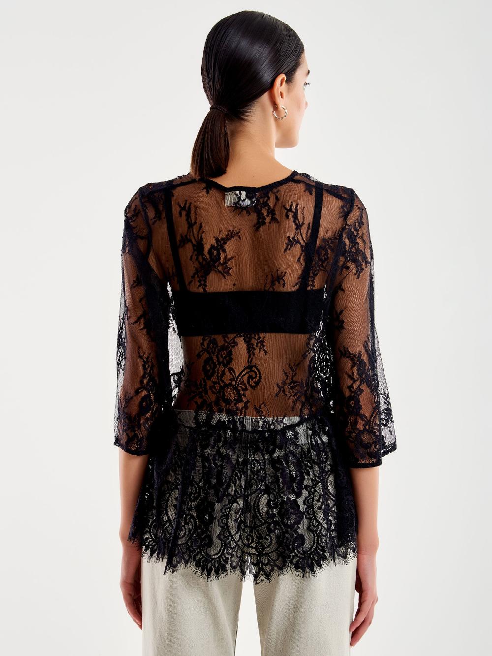 Vicolo Camicia in Pizzo Nero Novità